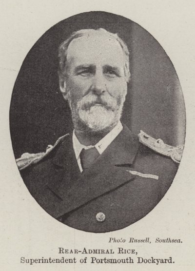 Rice ellentengernagy, a portsmouthi hajógyár felügyelője alkotó: English Photographer