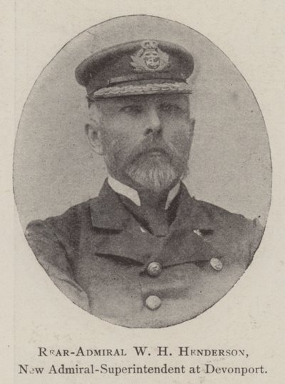 W H Henderson ellentengernagy, új admirális-felügyelő Devonportban alkotó: English Photographer