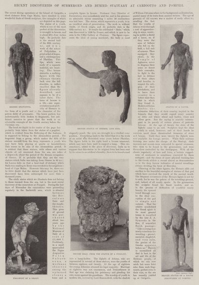 Elmerült és eltemetett szobor legújabb felfedezései Cerigottoban és Pompejiben alkotó: English Photographer