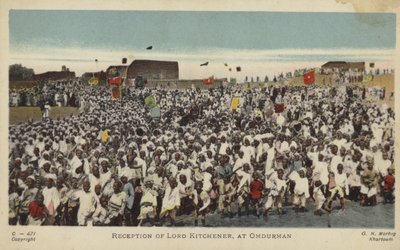 Lord Kitchener fogadása, Omdurman, 1898 (színes fotó) alkotó: English Photographer