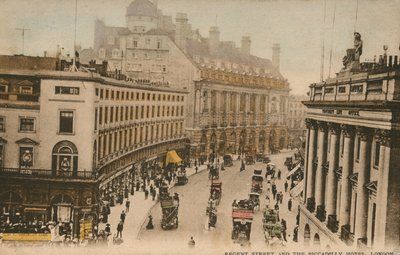 Regent Street és Piccadilly Hotel, London alkotó: English Photographer