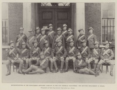 A Honorable Artillery Company in the City Imperial Volunteers, a kaki lovas különítmény képviselői alkotó: English Photographer