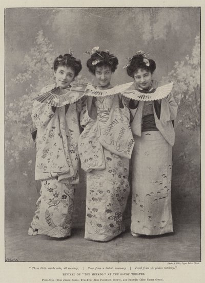 A Mikado újjáéledése a Savoyai Színházban alkotó: English Photographer