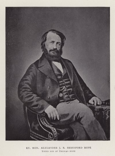 Jobb tisztelt Alexander J. B. Beresford Hope, Thomas Hope harmadik fia alkotó: English Photographer