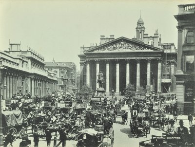 Royal Exchange, Threadneedle Street, City of London, 1890 alkotó: English Photographer