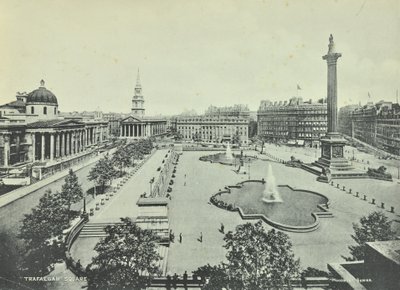 Saint Martin in the Fields National Gallery Nelsons oszlop, Trafalgar Square, Westminster LB: tetőtéri kilátás keletre, 1895 alkotó: English Photographer