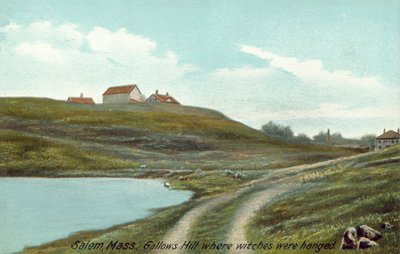 Salem, Massachusetts, Gallows Hill, ahol a boszorkányokat felakasztották (színes fotó) alkotó: English Photographer