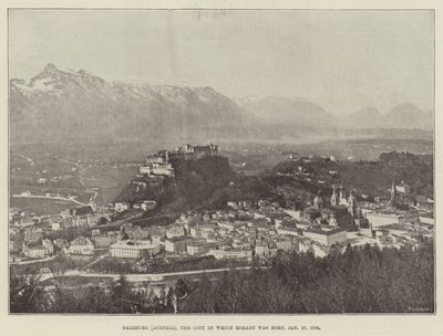Salzburg (Ausztria), a város, ahol Mozart született, 1756. január 27 alkotó: English Photographer