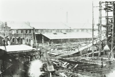 Samudas Shipbuilding Yard, London, 1863 alkotó: English Photographer