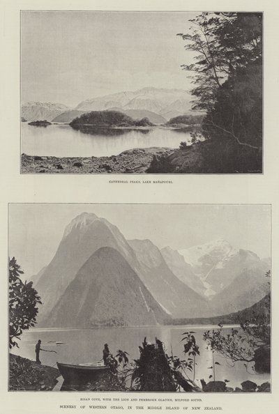 Nyugat-Otago tája, Új-Zéland Közép-szigetén alkotó: English Photographer