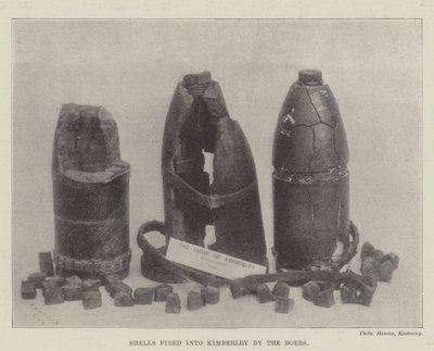 Von den Buren auf Kimberley abgefeuerte Granaten von English Photographer