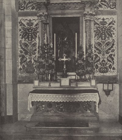Mellékoltár, latin templom, Názáret, állítólag József háza helye fölött állna, ahol Jézus nevelkedett alkotó: English Photographer