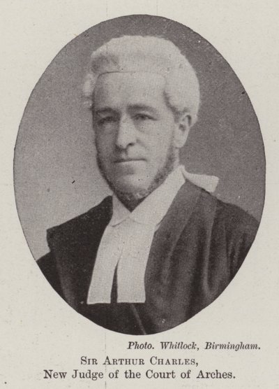 Sir Arthur Charles, a Court of Arches új bírája alkotó: English Photographer