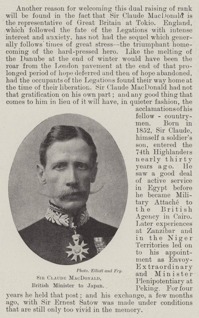 Sir Claude MacDonald, Japán brit minisztere alkotó: English Photographer