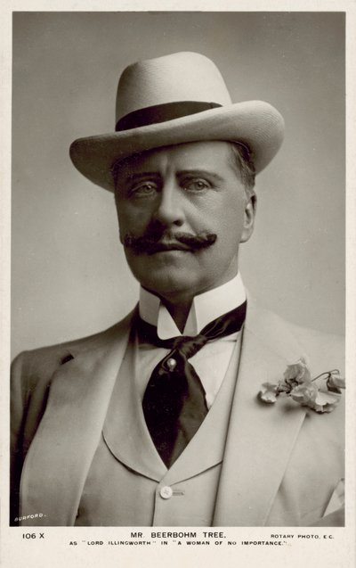 Sir Herbert Beerbohm Tree, angol színész (fekete-fehér fotó) alkotó: English Photographer