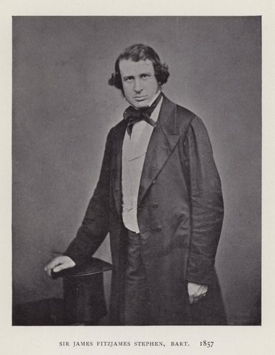 Sir James Fitzjames Stephen, Baronet, 1857 alkotó: English Photographer
