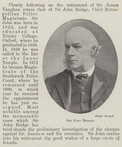 Sir John Bridge alkotó: English Photographer