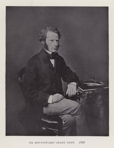 Sir Mountstuart Grant Duff, 1868 alkotó: English Photographer
