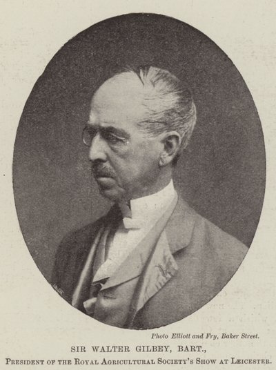 Sir Walter Gilbey, Baronet, a Royal Agricultural Society Show elnöke, Leicester alkotó: English Photographer