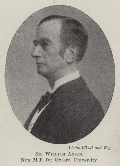 Sir William Anson, az Oxfordi Egyetem új képviselője alkotó: English Photographer