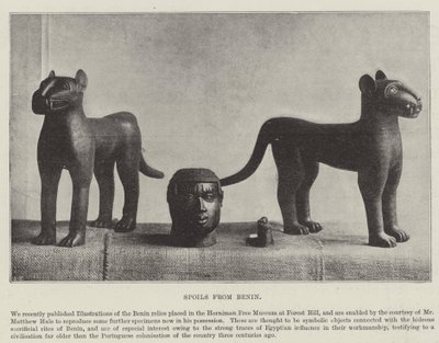 Benin zsákmánya alkotó: English Photographer