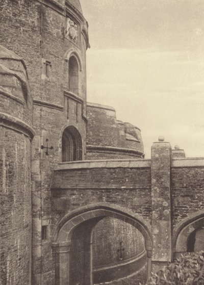 St Mawes kastély, a kapualj (fekete-fehér fotó) alkotó: English Photographer