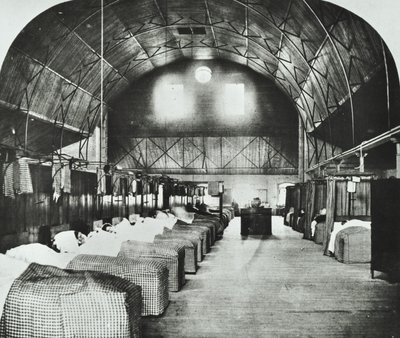 St Thomass Kórház: ideiglenes osztály a Surrey Gardens Music Hallban, 1868 alkotó: English Photographer