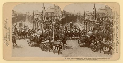 Viktória királynő gyémántjubileumának sztereográfiai lenyomata alkotó: English Photographer