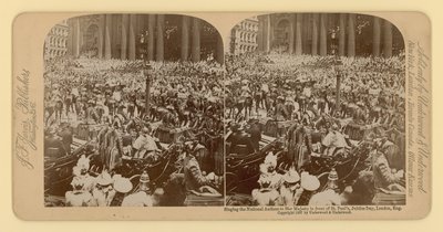 Viktória királynő gyémántjubileumának sztereográfiai lenyomata alkotó: English Photographer