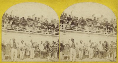 Sztereoszkópikus kép a Brighton Beachről alkotó: English Photographer