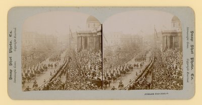 Viktória királynő gyémántjubileumának sztereoszkópikus lenyomata, 1897. június 28 alkotó: English Photographer