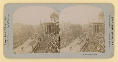 Viktória királynő gyémántjubileumának sztereoszkópikus lenyomata, 1897. június 28 alkotó: English Photographer
