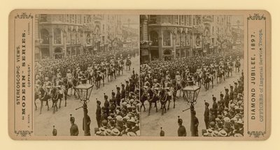 Viktória királynő gyémántjubileumának sztereoszkópikus lenyomata, 1897. június 28 alkotó: English Photographer