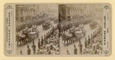 Viktória királynő gyémántjubileumának sztereoszkópikus lenyomata, 1897. június 28 alkotó: English Photographer
