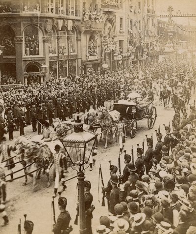 Viktória királynő gyémántjubileumának sztereoszkópikus lenyomata, 1897. június 28 alkotó: English Photographer