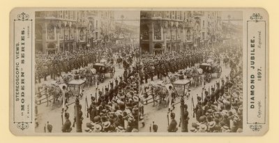 Viktória királynő gyémántjubileumának sztereoszkópikus lenyomata, 1897. június 28 alkotó: English Photographer