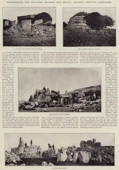 Stonehenge, a Baleár-szigetek és Málta, az ókori templomok összehasonlítása alkotó: English Photographer