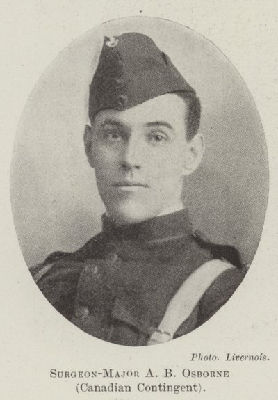A B Osborne sebész őrnagy, kanadai kontingens alkotó: English Photographer