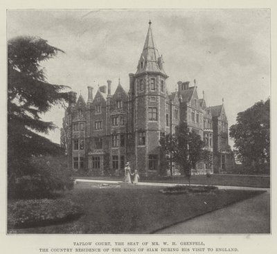 Taplow Court, W H Grenfell úr székhelye, Sziám királyának vidéki rezidenciája angliai látogatása során alkotó: English Photographer