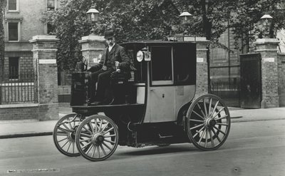 Taxi - elektromos, 1897-1900 alkotó: English Photographer