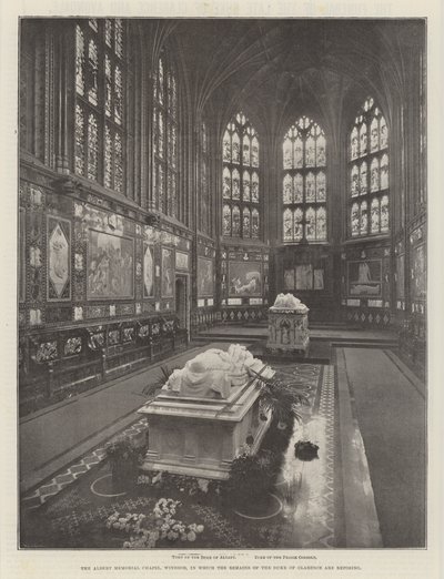 A windsori Albert-emlékkápolna, amelyben Clarence hercegének földi maradványai nyugszanak alkotó: English Photographer