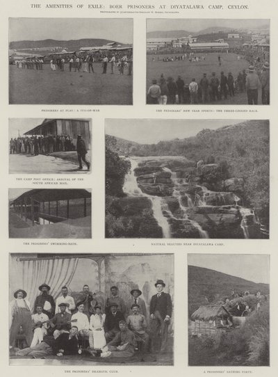 A száműzetés kényelme, búr foglyok a Diyatalawa táborban, Ceylon alkotó: English Photographer