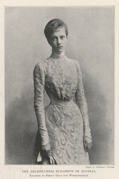 Erzsébet osztrák főhercegnő, Otto von Windischgratz herceg jegyese alkotó: English Photographer