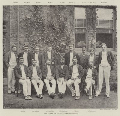 Az Australian Cricket-Players Angliában alkotó: English Photographer