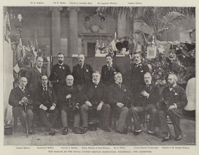 A Bazár a Royal United Service Institution-nál, Whitehall, a bizottság alkotó: English Photographer