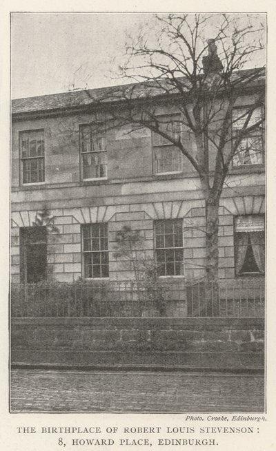 Robert Louis Stevenson (8) születési helye, Howard Place, Edinburgh alkotó: English Photographer