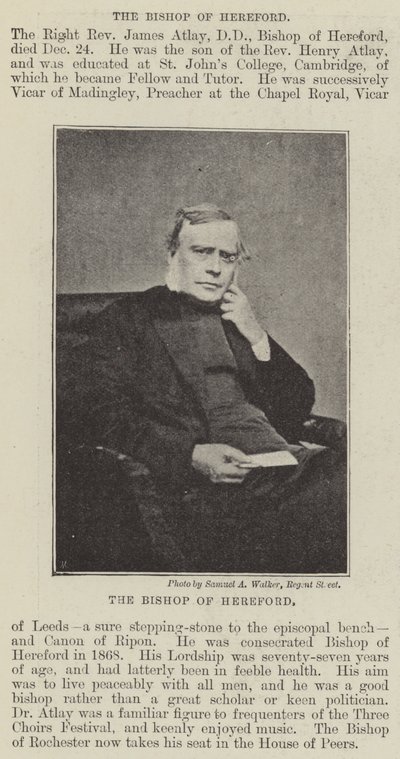Hereford püspöke alkotó: English Photographer
