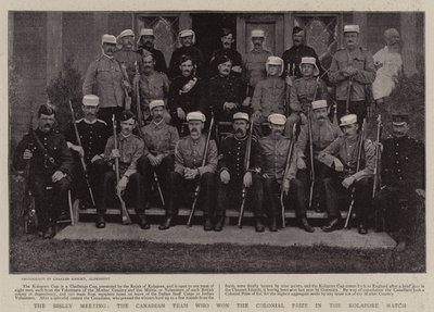 A Bisley Meeting, a kanadai csapat, amely elnyerte a Colonial Prize-t a Kolapore meccsen alkotó: English Photographer