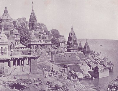 A Burning Ghat, Benares alkotó: English Photographer
