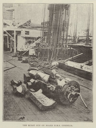 A Burst Gun a HMS Cordelia fedélzetén alkotó: English Photographer